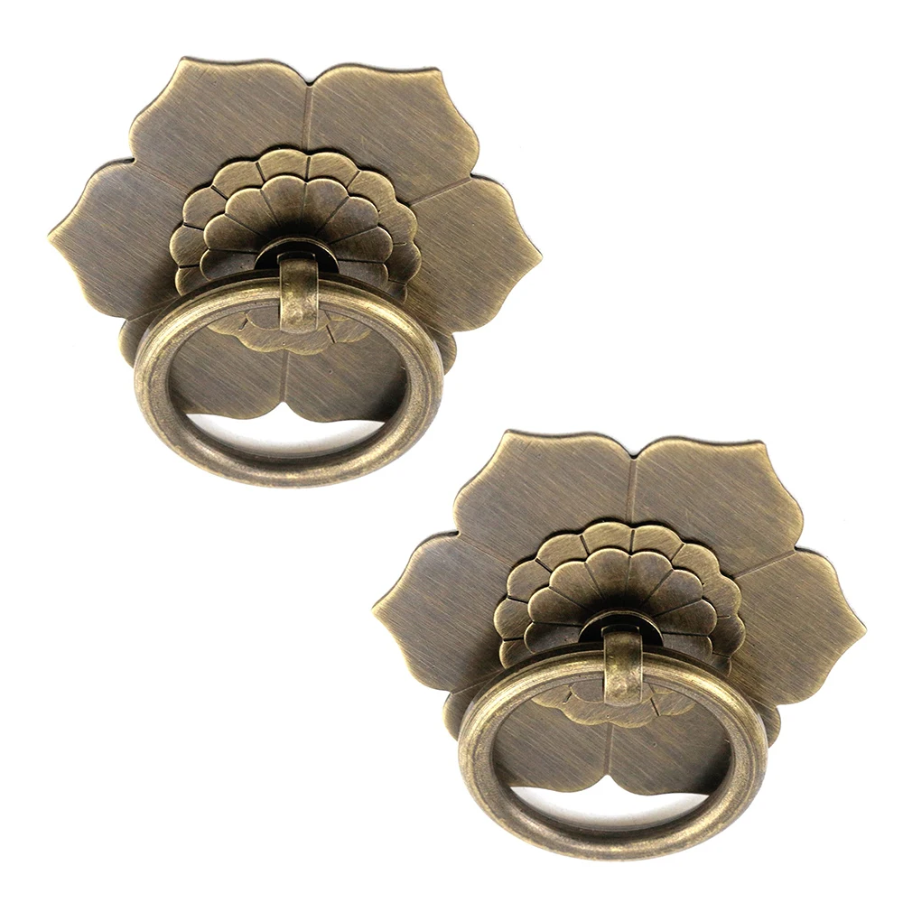 Floral Brass Cabinet Door Knob - đánh giá và giá Furniture Hardware Drop Pulls