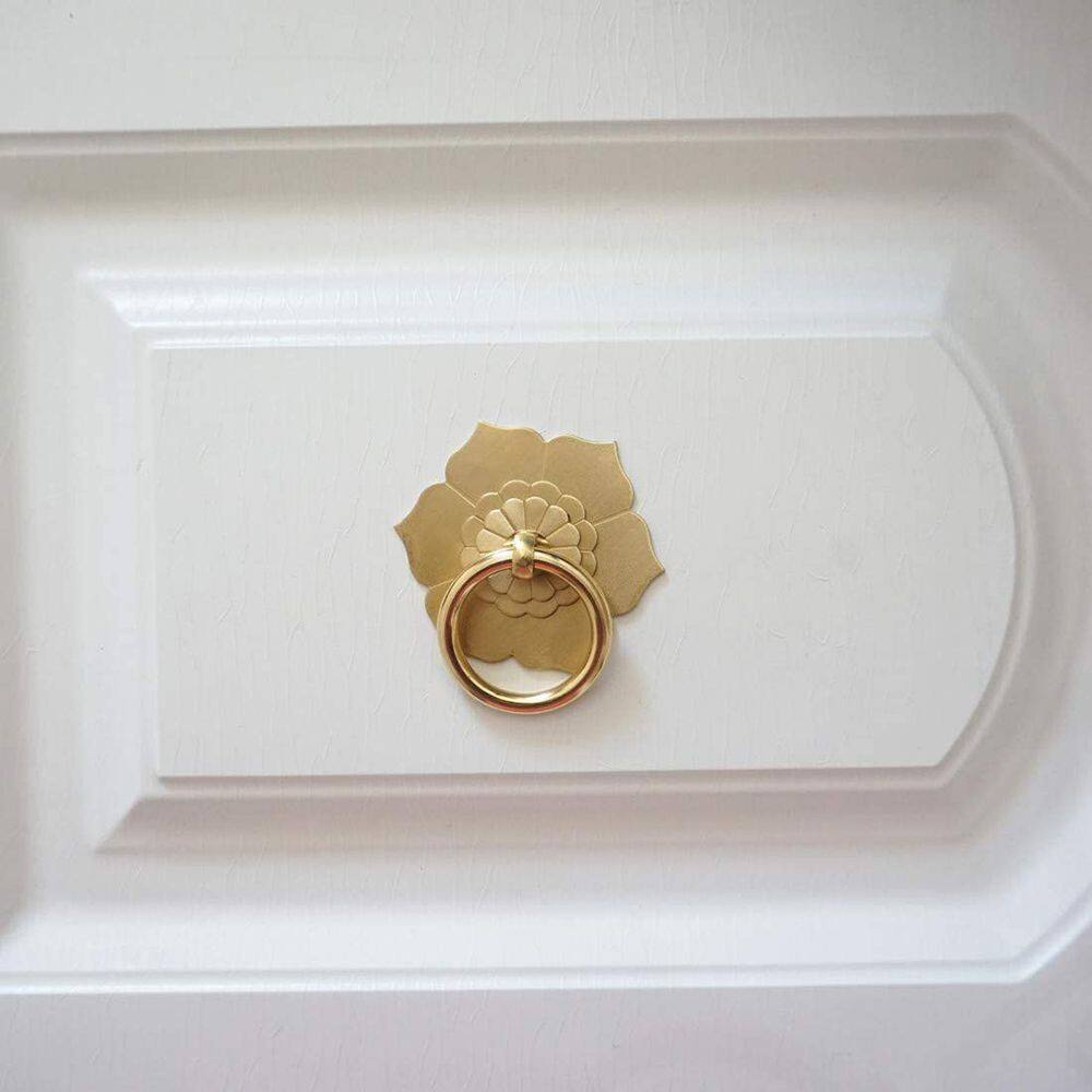 Floral Brass Cabinet Door Knob - đánh giá và giá Furniture Hardware Drop Pulls