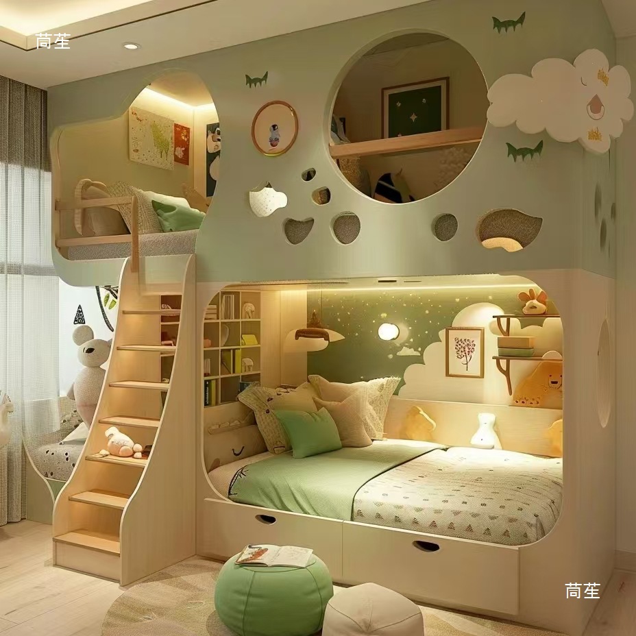 Solid Wood Children's Bed High - đánh giá và giá Furniture Hardware Lowes
