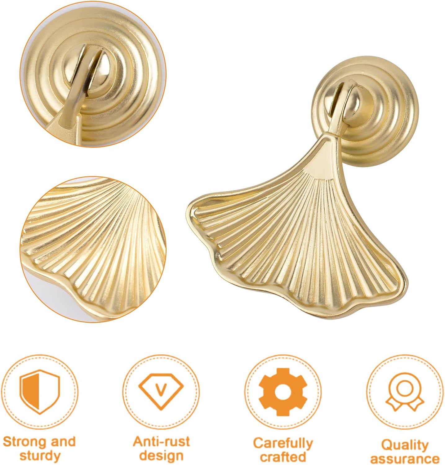 2 Pack Ginkgo Leaf Shape Knob  - đánh giá và giá Furniture Hardware Drop Pulls